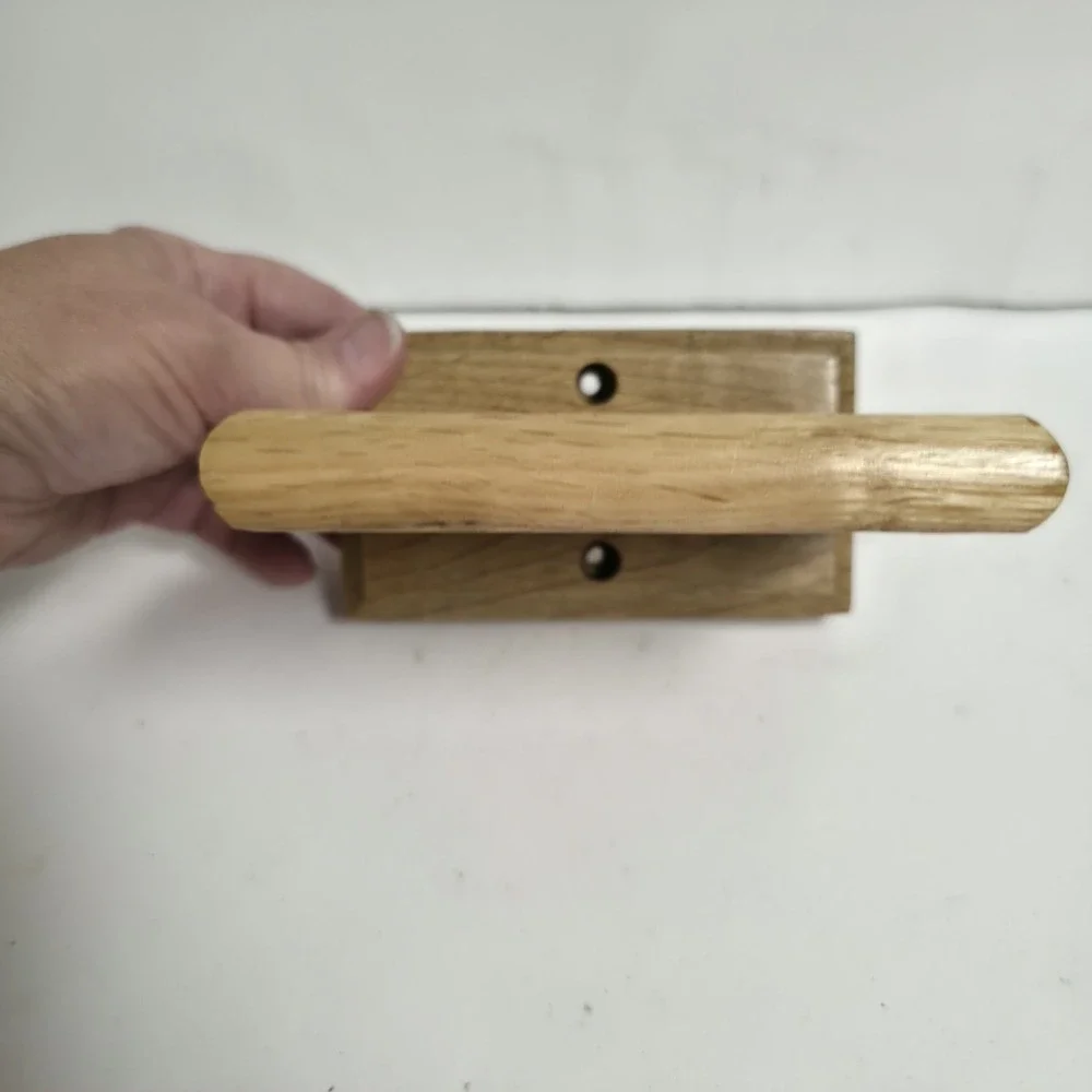 Vintage Oak Wood Wall Mount Soap Dish Holder Handcrafted Hardwood Bathroom Tray